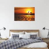 Lift een Beach! Canvas Afdruk (Insitu (Slaapkamer))