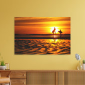 Lift een Beach! Canvas Afdruk (Insitu (Woonkamer))