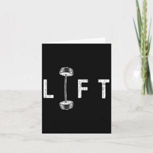 Lift Funny Gym Inspirerende Motivatie Graphic Kaart