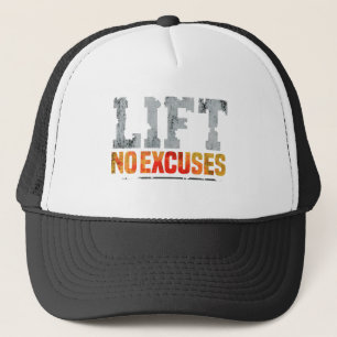 LIFT GEEN UITZONDERINGEN GYM WORKOUT TRUCKER PET