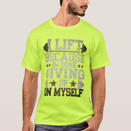 LIFT GYM WEIGHTLIFTING T-SHIRT (Voorkant)