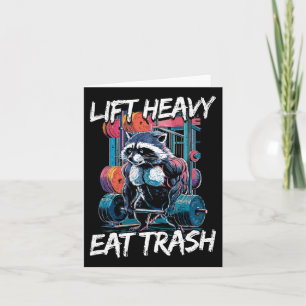Lift Heavy Eat Trash Gewichtheffen Bodybuilding By Kaart