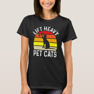 Lift Heavy Pet Cats Bodybuilding Weegtraining G T-shirt