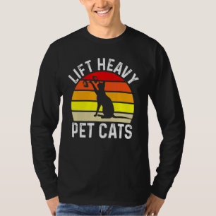 Lift Heavy Pet Cats Bodybuilding Weegtraining G T-shirt
