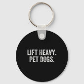 Lift Heavy Pet Dogs Gym Weightlifter Bodybuilder  Sleutelhanger (Voorkant)