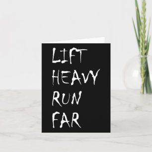 Lift Heavy Run Far Hybrid Sport Fitness Running Bo Kaart