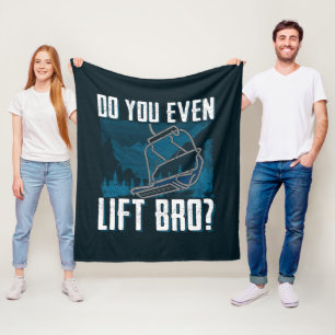 Lift je zelfs Bro Ski Novelty? Fleece Deken