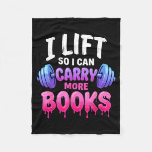Lift kan meer boeken dragen lezers grappig fleece deken