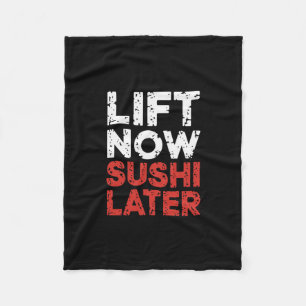 Lift Nu Sushi Later Workout Beloning Bodybuilding Fleece Deken