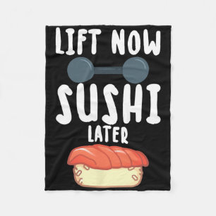Lift Nu Sushi Later Workout Beloning Bodybuilding  Fleece Deken