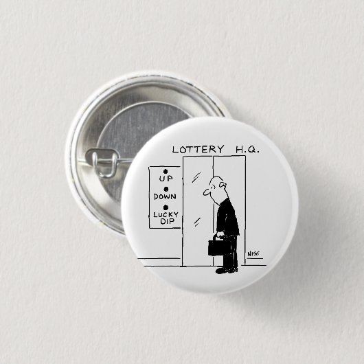 Lift of lift in Loterij HQ Funny Button Badge (Voorkant /achterkant)