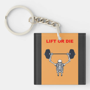 Lift or Die Gym – Hardcore Skeleton Gewicht Sleutelhanger