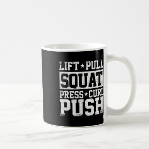 Lift Pull Squat - Workout Gym Gewichtheffen Bodybu Koffiemok