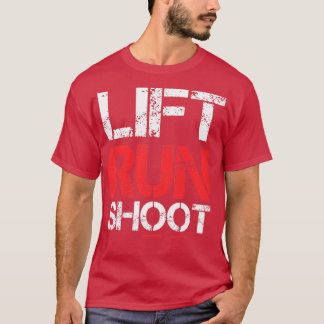 Lift run Shoot Funny Gym  Stijl Lift Weeg T-shirt