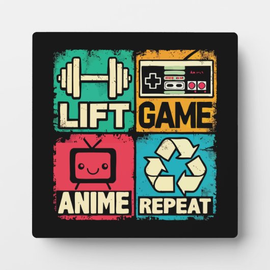 Lift, spel, anime, herhalen fotoplaat (Voorkant)