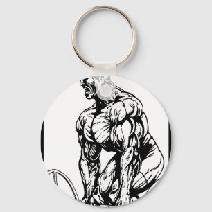 LIFT TIL ' U ZET BODYBUILDING LOGO SLEUTELHANGER