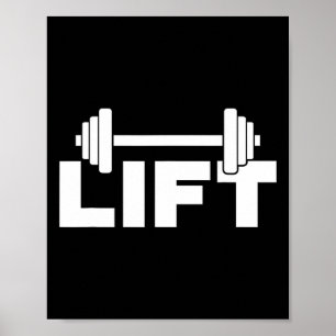 Lift Workout Lifting Gewichtheffen Gym 2 Poster