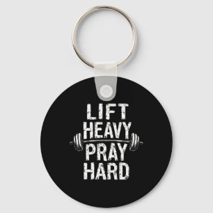 Lift Zwaar Gebed Hard Jesus Gym Gewichtheffer Dead Sleutelhanger