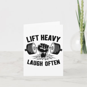 Lift zware lach vaak gewichtheffer bodybuilding b kaart