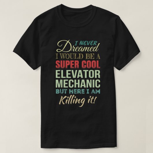 Liftechnicus Grappig T-shirt (Design voorkant)