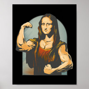 Liften Mona Lisa Fitness Bodybuilding Poster