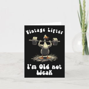 Lifter Ik ben oud Niet zwak Fitness Gym Workou Kaart