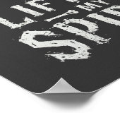 Lifting My Spirits Bodybuilding Skeleton Funny Gym Poster (Hoek)