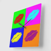 liftklok vierkante klok (Hoek)