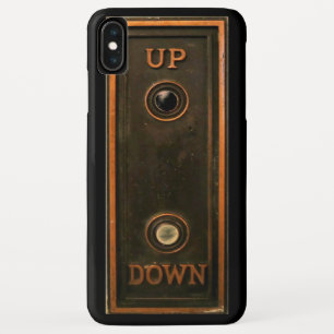liftknop bord messing zwart iPhone XS max hoesje