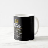 liftmechanica grappig cadeauidee cadeau koffiemok (Voorkant rechts)
