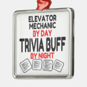 Liftmonteur houdt van trivia metalen ornament (Links)