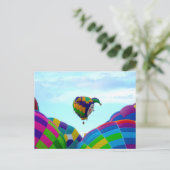 Liftoff, omhoog en weg briefkaart (Staand voorkant)