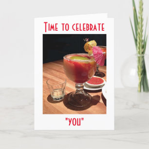 LIFY A GLASS HEBBEN EEN FUN CELEBRATE VAN UW BIRTH KAART