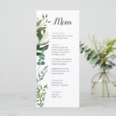 LIFY Botanische Eucalyptus verlaat bruiloft Menu (Staand voorkant)