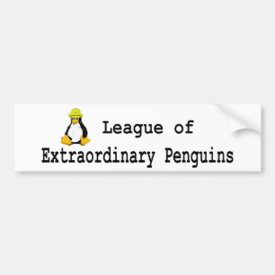 Liga van buitengewone pinguïns 2 bumpersticker