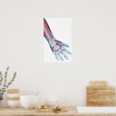 Ligamenten in de hand poster (Keuken)