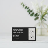 LIgecensureerd elektricien modern Visitekaartje (Staand voorkant)