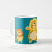 Liger et sa tasse fière de parents (Devant gauche)