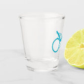 Ligfiets Vector Shot Glass – Fietsen Glas (Links)