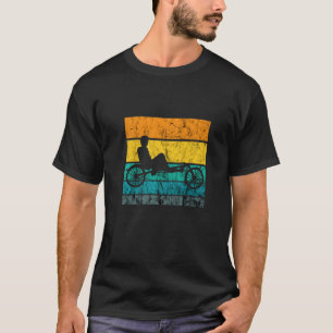 Ligfiets Vintage Retro Fietser Ligrijwiel T-shirt