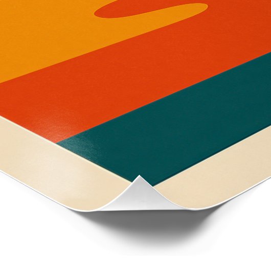 Liggend landschap Afzonderlijk modern Perfect Poster (Hoek)