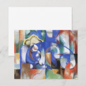 Liggende Stier van Franz Marc, Kunst uit het vroeg (Voorkant / Achterkant)