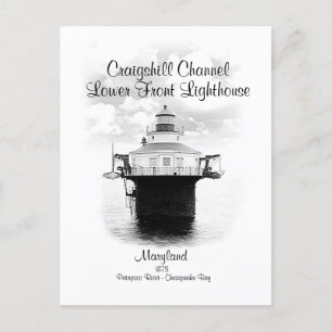 LIGHHOUSE DE LA CHAÎNE CRAIGSHILL - CARTE POSTALE