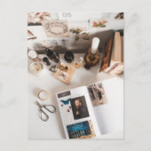 Light Academia Art Journaling Aesthetic Briefkaart (Voorkant)