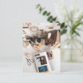 Light Academia Art Journaling Aesthetic Briefkaart (Staand voorkant)