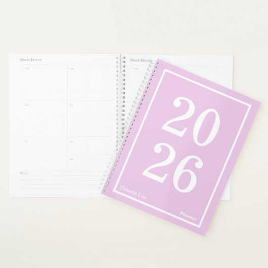 Light Amethyst Purple Big Year Large Planner (Display)
