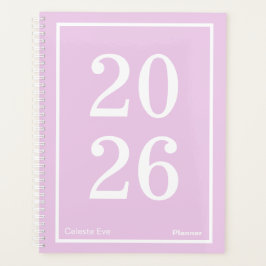 Light Amethyst Purple Big Year Large Planner