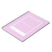 Light Amethyst Purple Block Quote Classic Notitieboek (Linkerzijde)