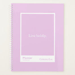 Light Amethyst Purple Block Quote Large Planner