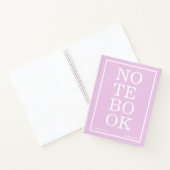 Light Amethyst Purple Modern Big "NOTEBOOK" Notitieboek (Binnen)